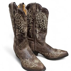 Laredo Dan Post No More Drama Red Womens Western Boots 3125